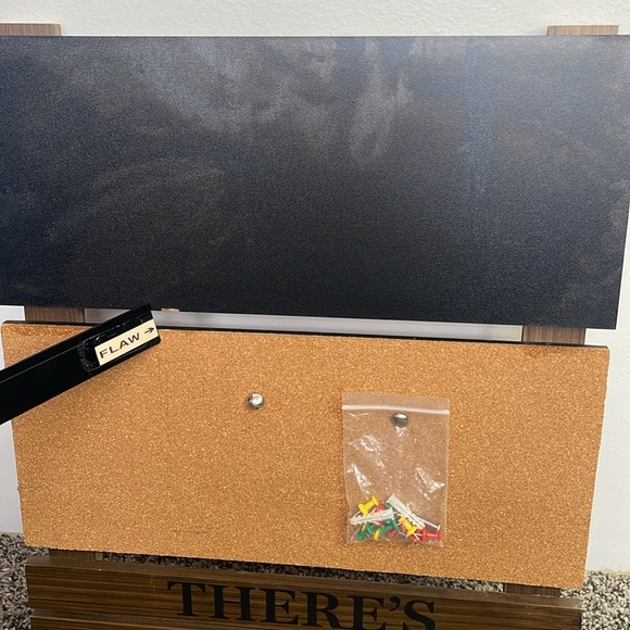 Wall organizer “Theres No Place Like Home” hanging organizer Cork Chalk Board - Picture 10 of 12